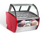 Economical 20 Pans Sliding Door Gelato Display Freezer