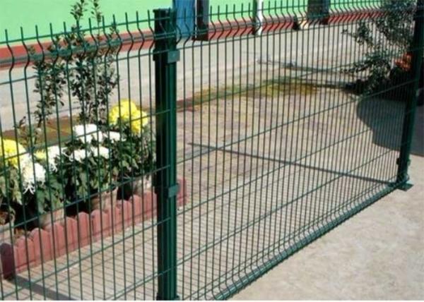 Cheap 3D Welded 40mm Square Post Security Steel Fence 1.8m High for sale