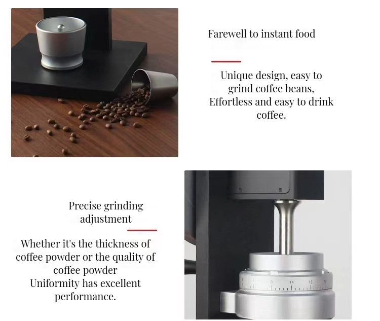 White Aluminum Steel Burr Manual Coffee Grinder for Home kfj127
