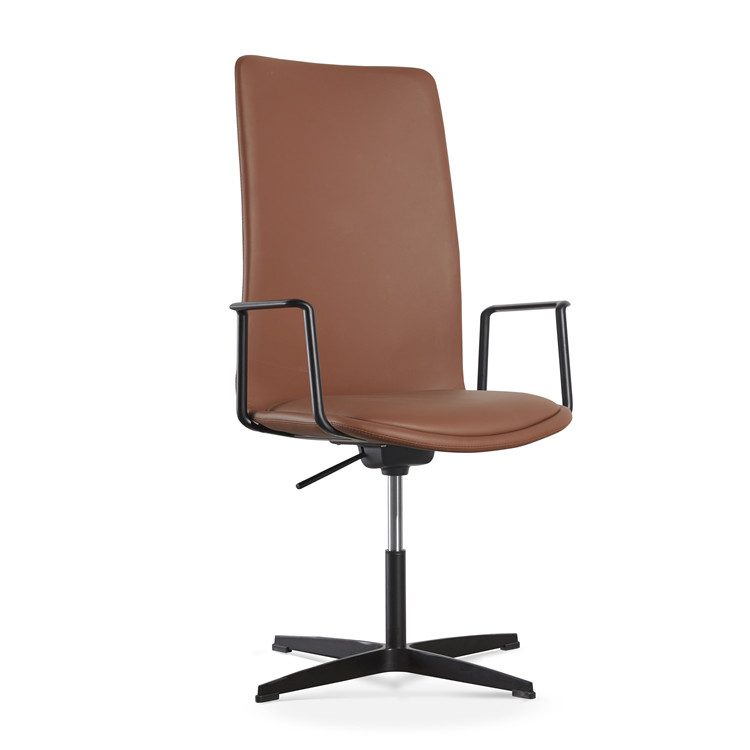 Light Brown Desk Executive Home Chairs 320mm Radius 3D Adjust 4 Star Base