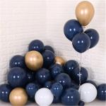 10pcs Latex Balloons Mixed 12inch Confetti Chrome Gold Navy Balloons Bachelorett