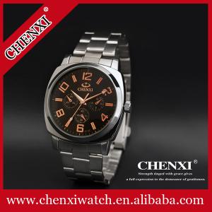 Quality Your Logo Custom Watches Rose Gold Big Number Dial Watch Stainless Steel Band Watches Man wholesale