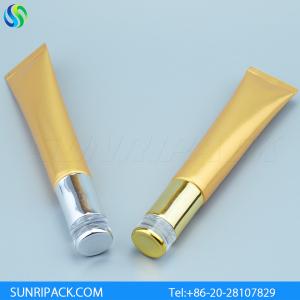 Quality 25g eye cream cosmetic tube, golden alu laminated tube wholesale