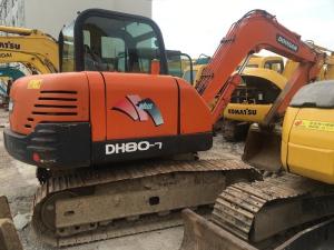 Quality Doosan DH80-7 Second Hand Excavators 0.28m3 Bucket Capacity ISO Certification wholesale