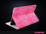 Ipad mini geometry pu leather case