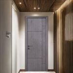 Eco-Friendly WPC Hollow Doors No Pollutants Outstanding Insulation And Moisture