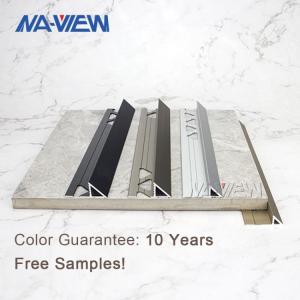 Quality Custom Length Aluminium Flooring Profile Schluter Tile Trim wholesale