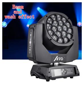 Quality 19x15w RGBW 4in1 Bee Eye KTV Nightclub Moving Head Disco Stage Light DJ Bar Party Disco WiFi Remote House Dyeing Light wholesale