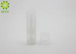 Transparent PP Plastic Empty Lipstick Tube Container Top Filled 20g