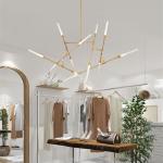 LED Sputnik Chandelier Lighting For Studio Living Bar Kitchen suspension light