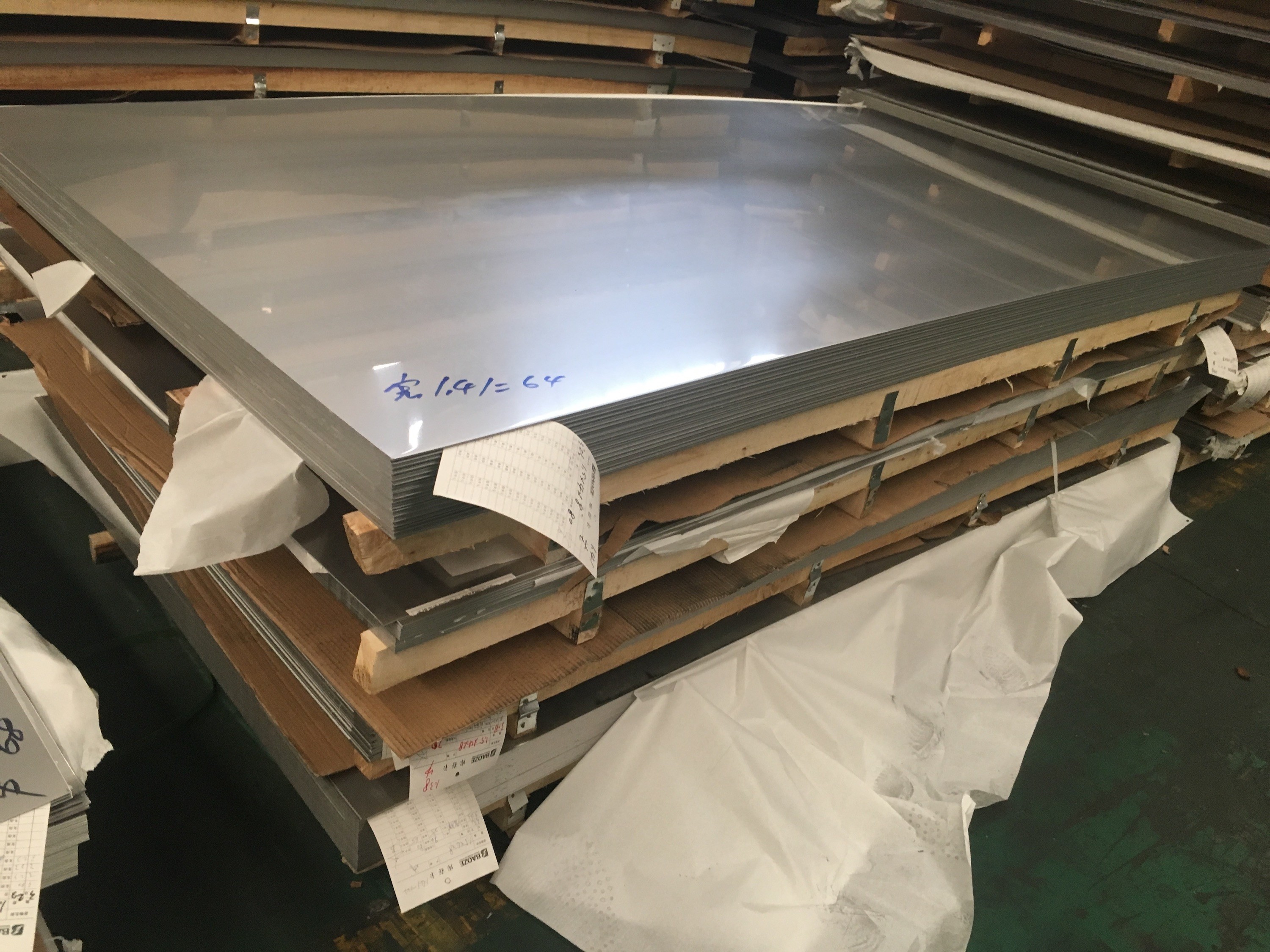 Aisi JIS Cold Rolled Stainless Steel Sheet ASTM A240 2b Finish SS Sheet No.4