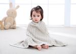 Knitted Personalized Cotton Baby Blankets , Customized Oblong Unique Baby