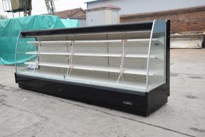 Quality Transparent Glass Open Display Fridge Energy Saving For Drinks wholesale