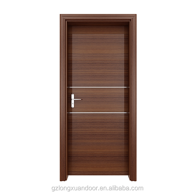Cheapest single door leaf MDF nature wood veneer laminated wood door
