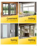 Home Aluminum Alloy Doors And Windows , Custom Tempered Glass Sliding Door