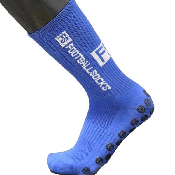 Polyester Fibre Elite Gym Anti Slip Sports Grip Crew Football Socks for Active