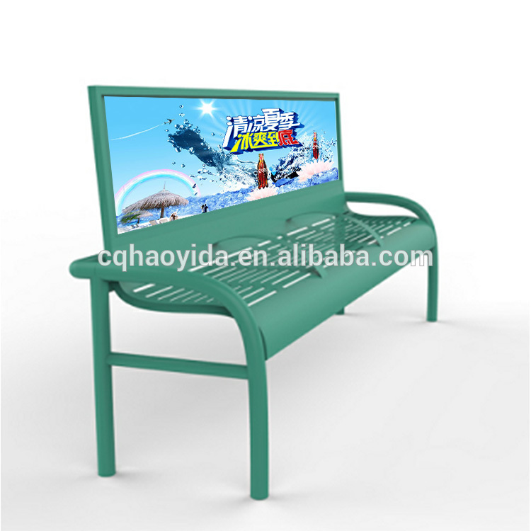 Customized Anticorrosion 2070mm Metal Patio Bench