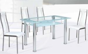 Quality new modern design rectangle dining table and chairs wholesale
