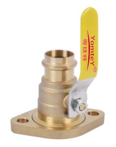 Quality YomteY Brass Press Rotating-Flanged Ball Valve wholesale