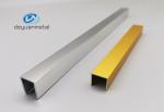 6063 Aluminum U Profiles , Electrophoresis U Shape Aluminum Extrusion