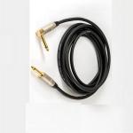 22 Awg Bass Guitar Cable 1/4 Inch Straight To 1/4 Inch Angled Bass Amp Cord For