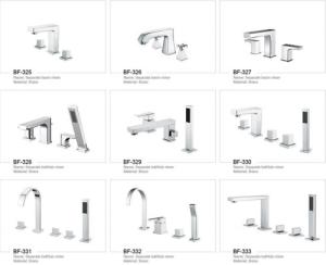 Quality Modern Pretty Bathroom Accessories Deck Mounted Brass Bathroom Faucets wholesale