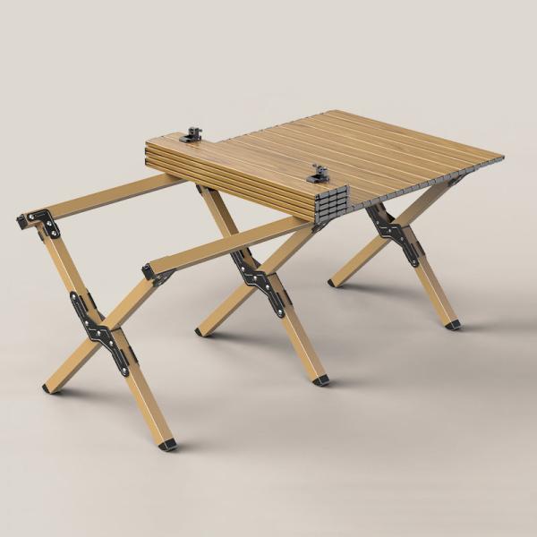 Classic Roll Up Aluminium Camping Table Outdoor Anti Slip Feet Portable Beach