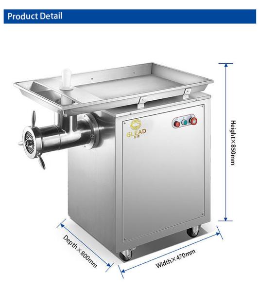 Capacity 150KG Stainless Steel Commercial Hotel Meat Grinder with Stable Copper