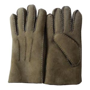Quality Brown Warm Leather Gloves , Mens Fitted Leather Gloves Eco - Friendly wholesale
