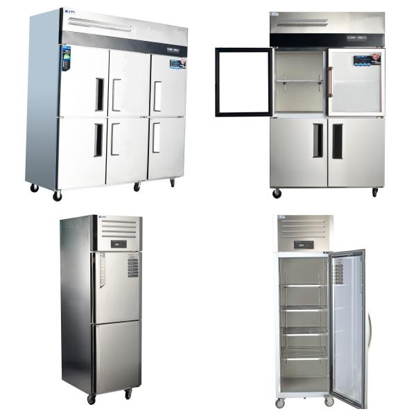 Stainless Steel Upright Refrigerator/Freezer for Commercial Kitchens and