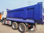 10tires White U-Type Dump Truck Sinotruck HOWO 6*4 in White and Blue Color for