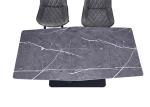 Abrasion Resistance Rock Slate Hotel Dining Table
