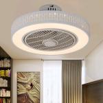 Modern Style Ceiling Fan with APP and Controller Fashion Round Indoor Outdoor