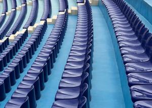 Quality UV Resistant Injected Plastic Stadium Seating Directly Installed On Cement wholesale