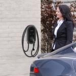 AC Output Current 7kw Portable Electric Car Charger for Kindergarten Parking Lot