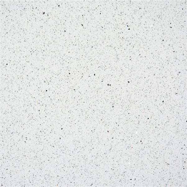 Immaculate Custom Sized 15 MM Paper White Recycled Glass Quartz Kitchen Backsplashes Materials