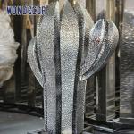 Outdoor Large Abstract Cactus Casting Stainless Steel Sculpture
