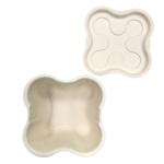 Wet Press Bamboo Paper Tray 1mm Thickness Biodegradable For Cat Products