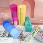 Stylish Silicone Pencil Pouch Portable and Waterproof Pen Bag for Office