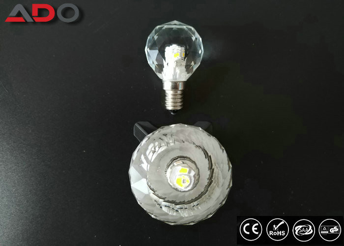 Pure Light Color Crystal Clear Light Bulbs , E14 Led Candle Lamps Dimmable