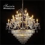 Factory Wholesale Large Metal Crystal Chandeliers For Wedding Decoration