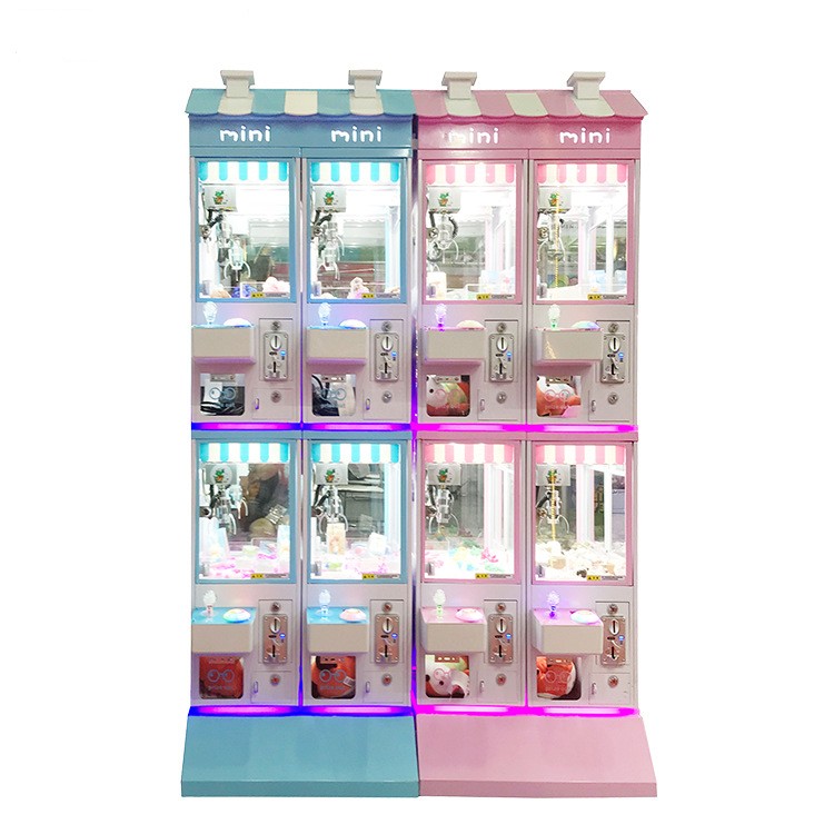 Customized Four Player Crane Doll Claw Machine for Multiplayer Fun at Amusement Park
