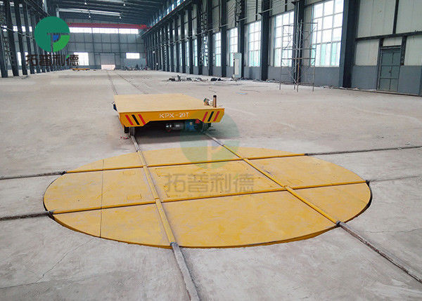 Custom Heavy Duty Pallet Motorized Railway Turntable For Electric Transfer Car
