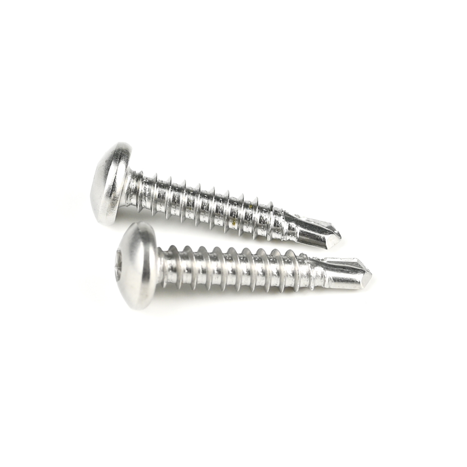 Ruspert Finish Stainless Steel Pan Head Hex Socket Self Drilling Screw Sus410 Parafuso Auto Brocante