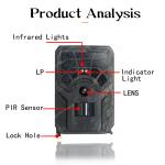 PR300 WiFi Hunting Camera IP56 Monitoring 24MP 1296P