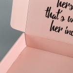 Folding Corrugated Paper Box Eco Friendly Gift Packaging Box Mailers