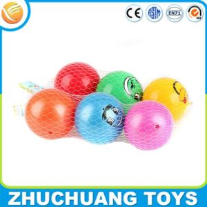 Quality small pvc inflatable custom smile face print bocce ball set wholesale