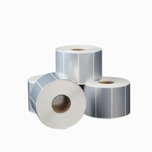 Quality Rectangle Silver Foil Stickers PET Labels For Tags Sticker Seals And Gift wholesale
