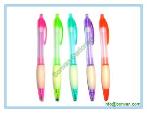 Quality personalized rubber plastic pen,gift use transparent pen wholesale