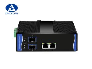 Quality Gigabit Industrial Switch 2x10/100/1000Base-T + 2x1000Base-X SFP wholesale